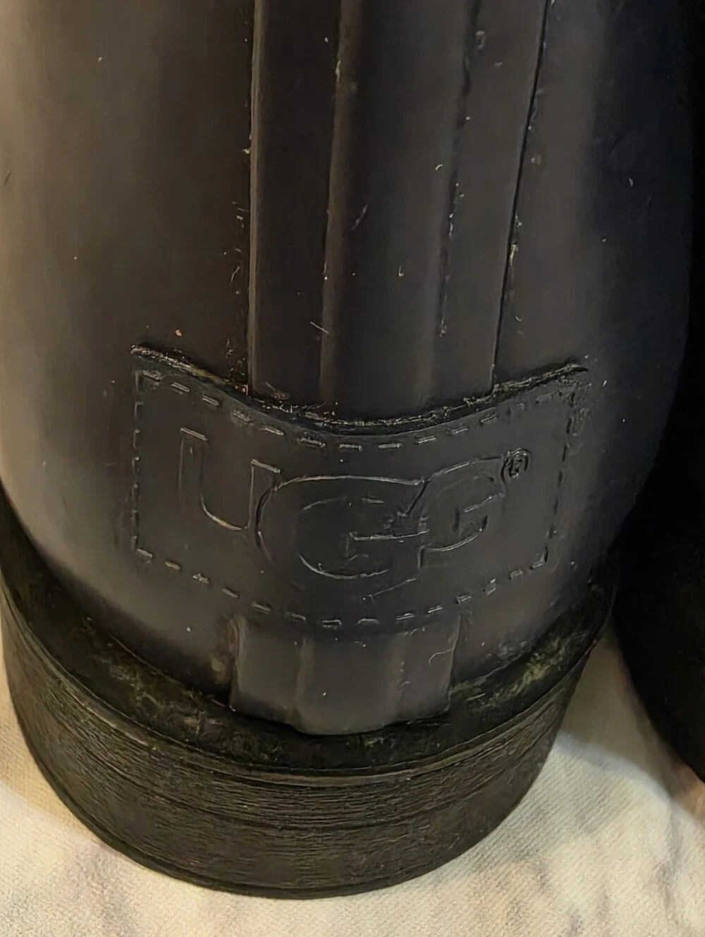 UGG Navy and Navy Tall Winter Rain Boots